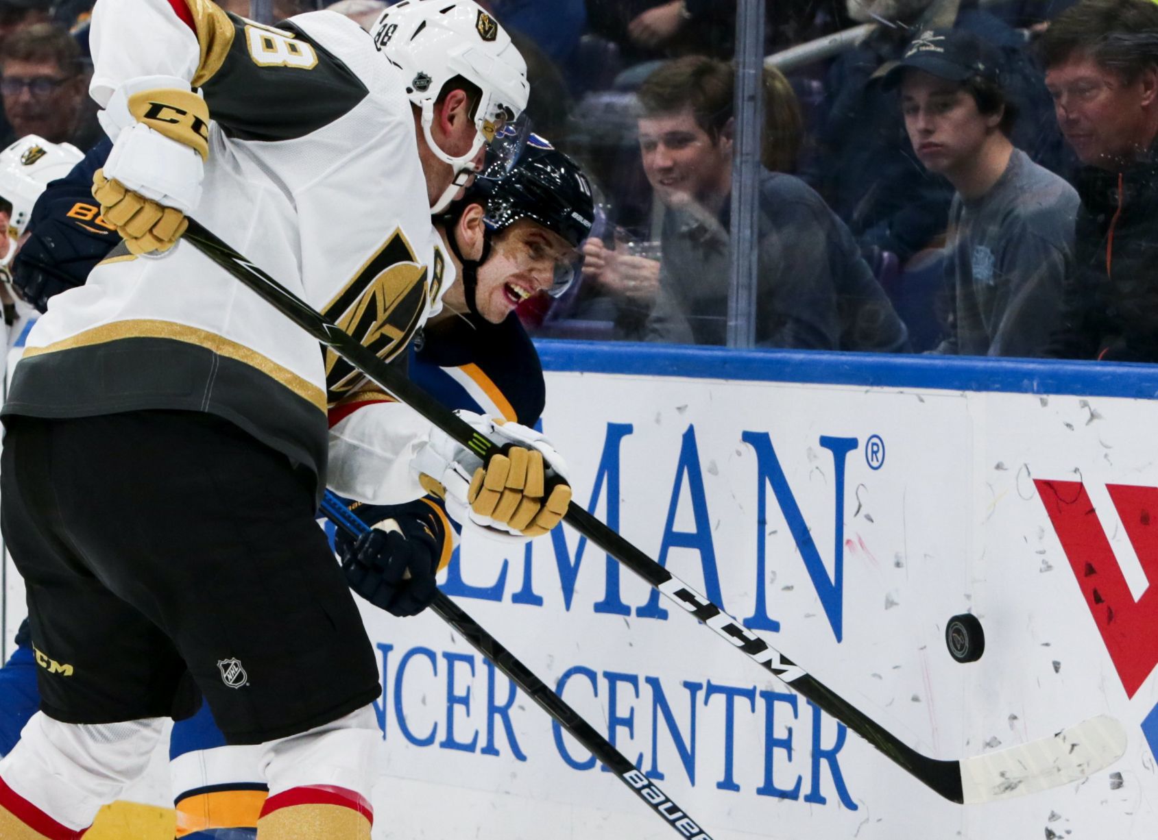 St. Louis Blues battle Las Vegas Golden Knights